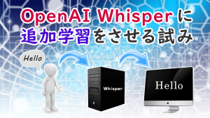 「OpenAI Whisper に追加学習をさせる試み」のイメージ