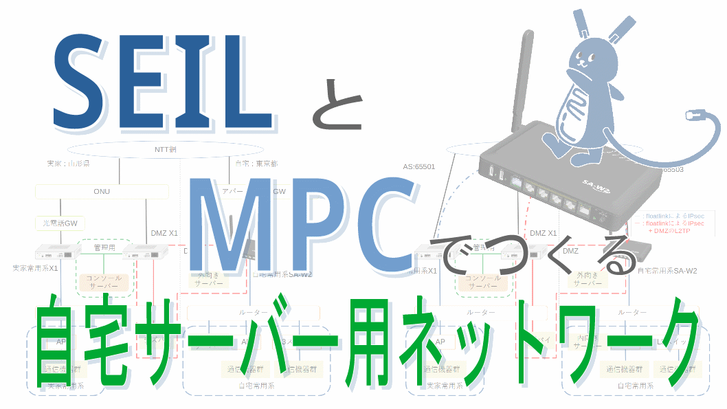 「SEILとMPCでつくる自宅サーバ用ネットワーク」のイメージ