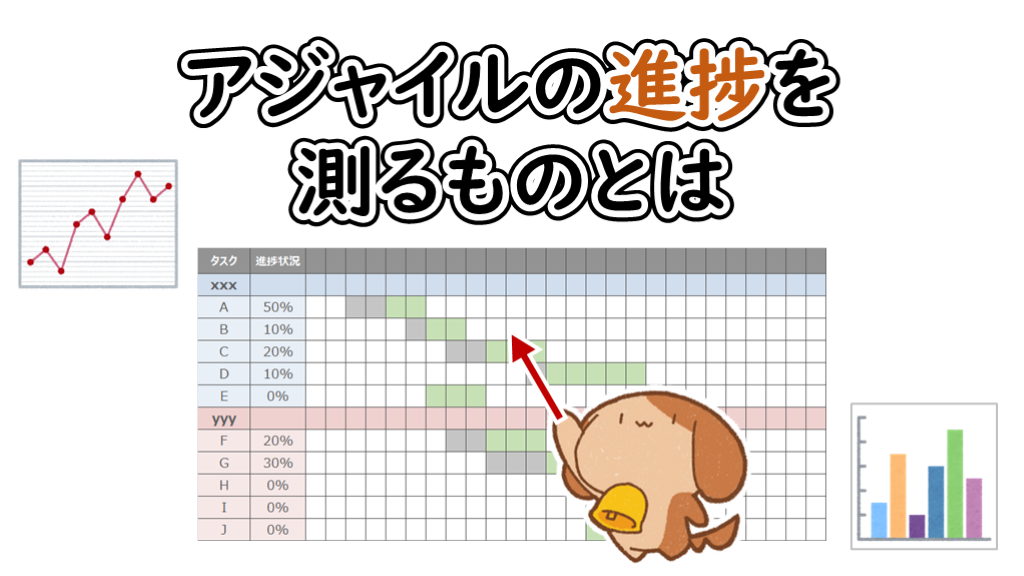 「アジャイルの進捗を測るものとは」のイメージ