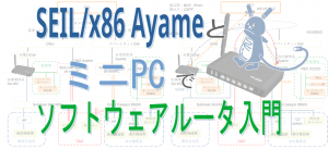 「SEIL/x86 Ayame とミニPCでソフトウェアルータ入門」のイメージ