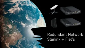 「Starlink(スターリンク)でBCP対策、フレッツ光クロスと冗長構成、IPv6にも対応、情シス必見！？」のイメージ