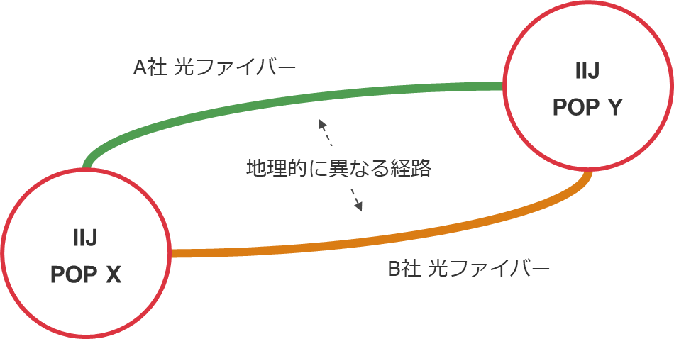 異経路・異キャリア冗長