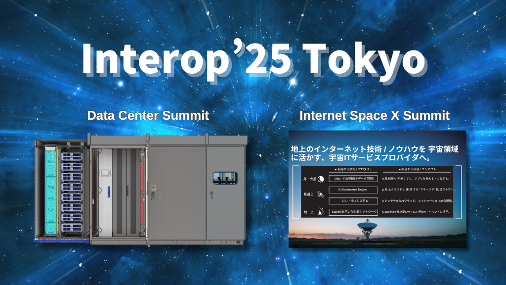 「「Interop Tokyo 2025」に IIJ が出展!~次世代データセンター&宇宙インターネット技術をご紹介~」のイメージ