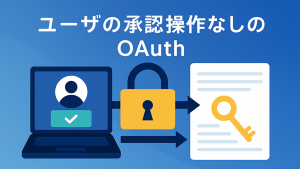 「ユーザの承認操作なしでアプリケーション連携を実現するOAuth拡張仕様」のイメージ
