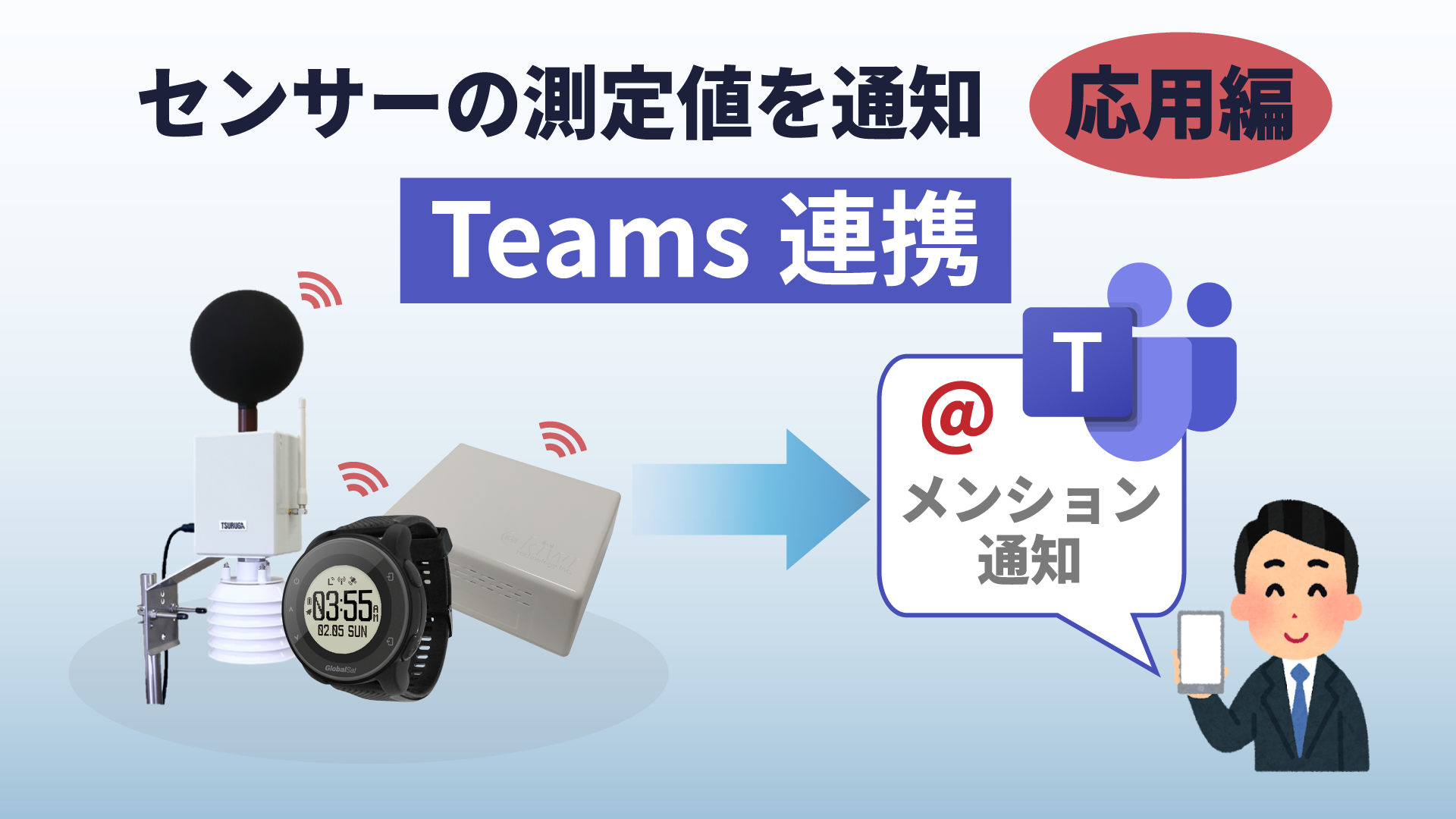 「【Power Automate】センシングデータのイベントをTeamsに通知する(応用編)」のイメージ
