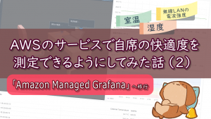 「AWSのサービスで自席の快適度を測定できるようにしてみた話（２）」のイメージ